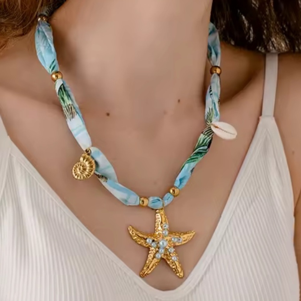 Coastal Grace Pearl Silk Necklace - Picture 2 of 10